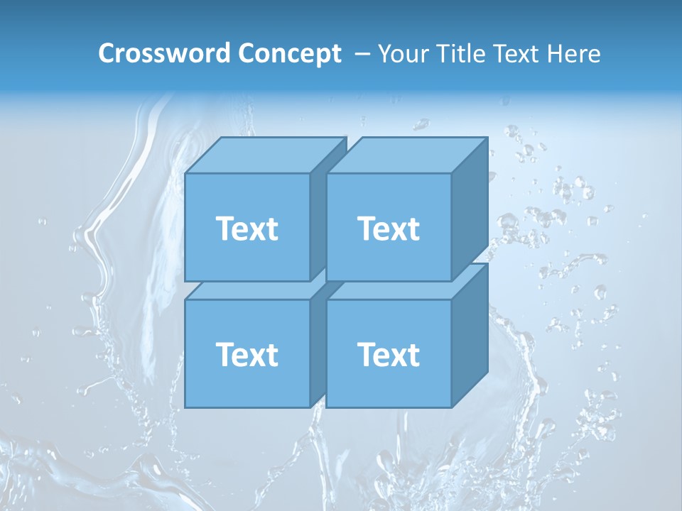 Water Splashes PowerPoint Template
