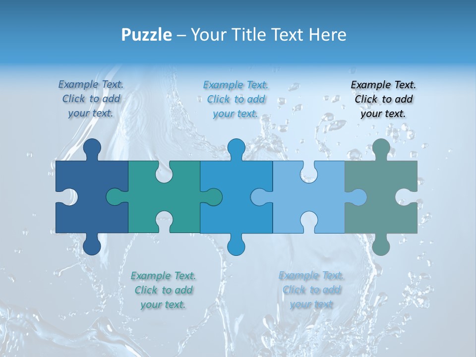 Water Splashes PowerPoint Template