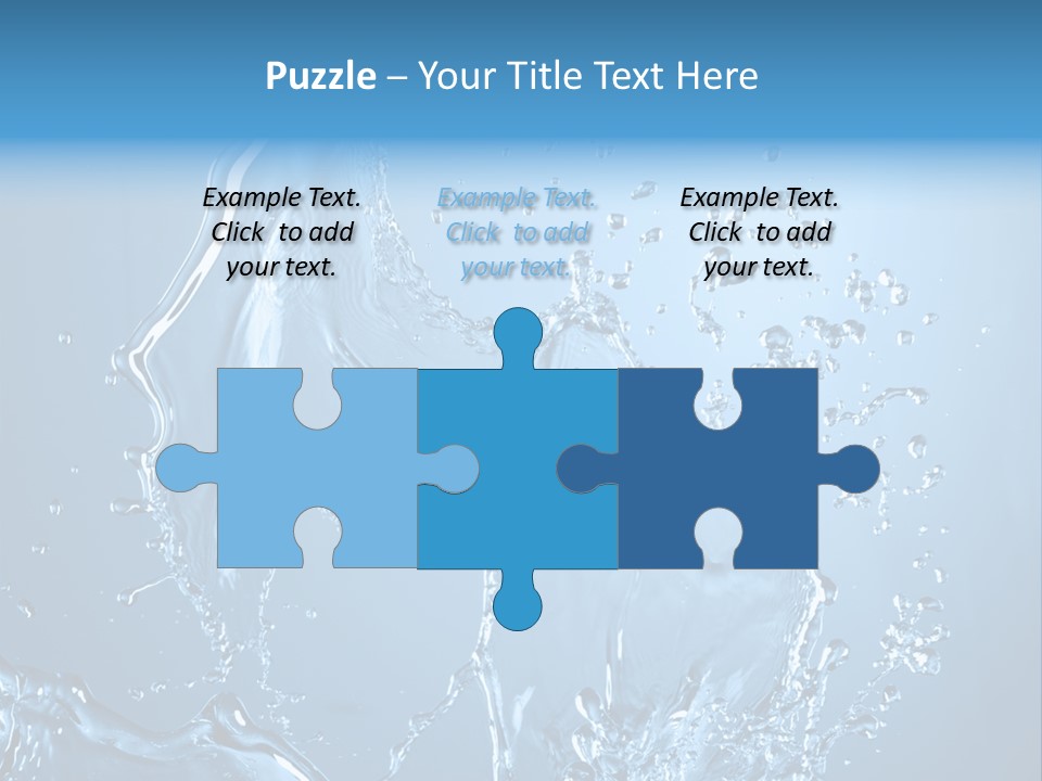 Water Splashes PowerPoint Template