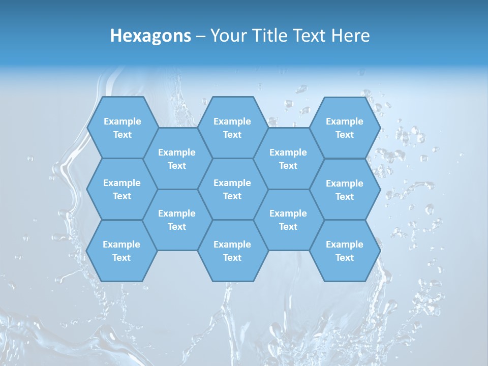 Water Splashes PowerPoint Template