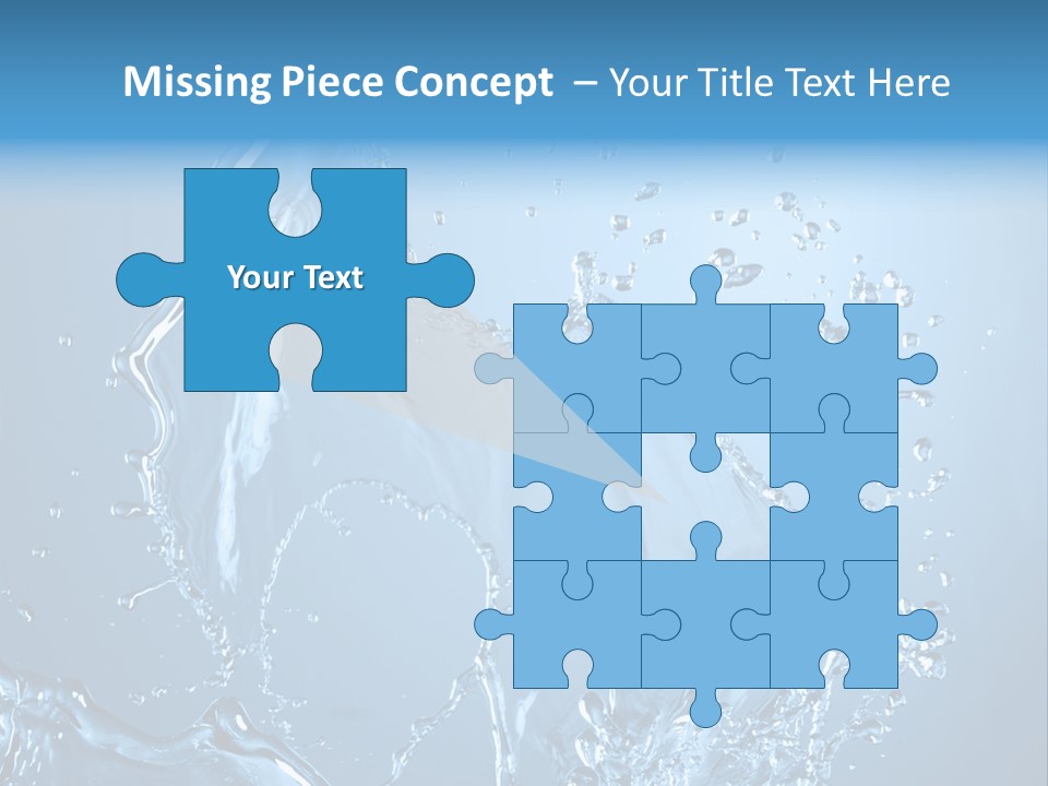 Water Splashes PowerPoint Template