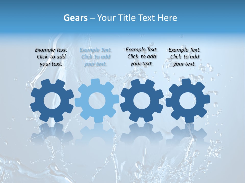 Water Splashes PowerPoint Template