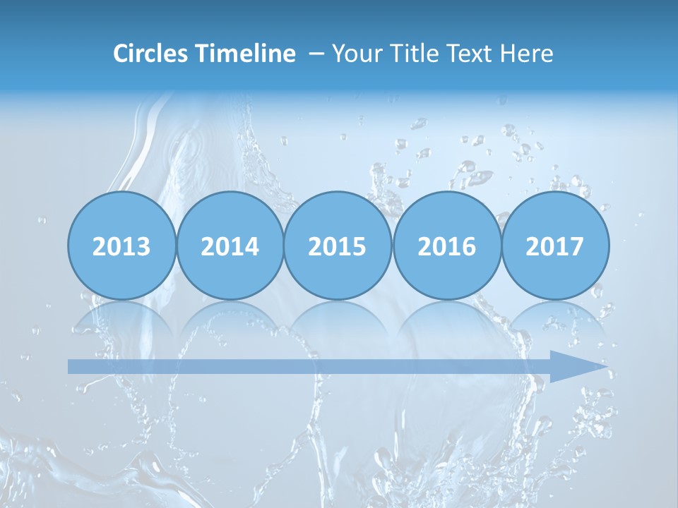 Water Splashes PowerPoint Template