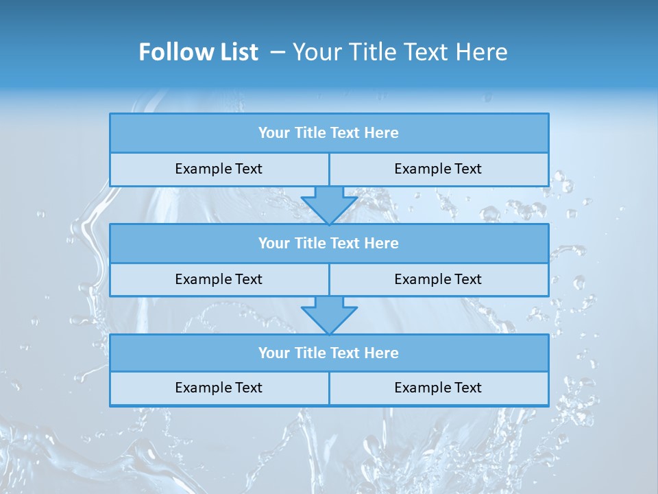 Water Splashes PowerPoint Template