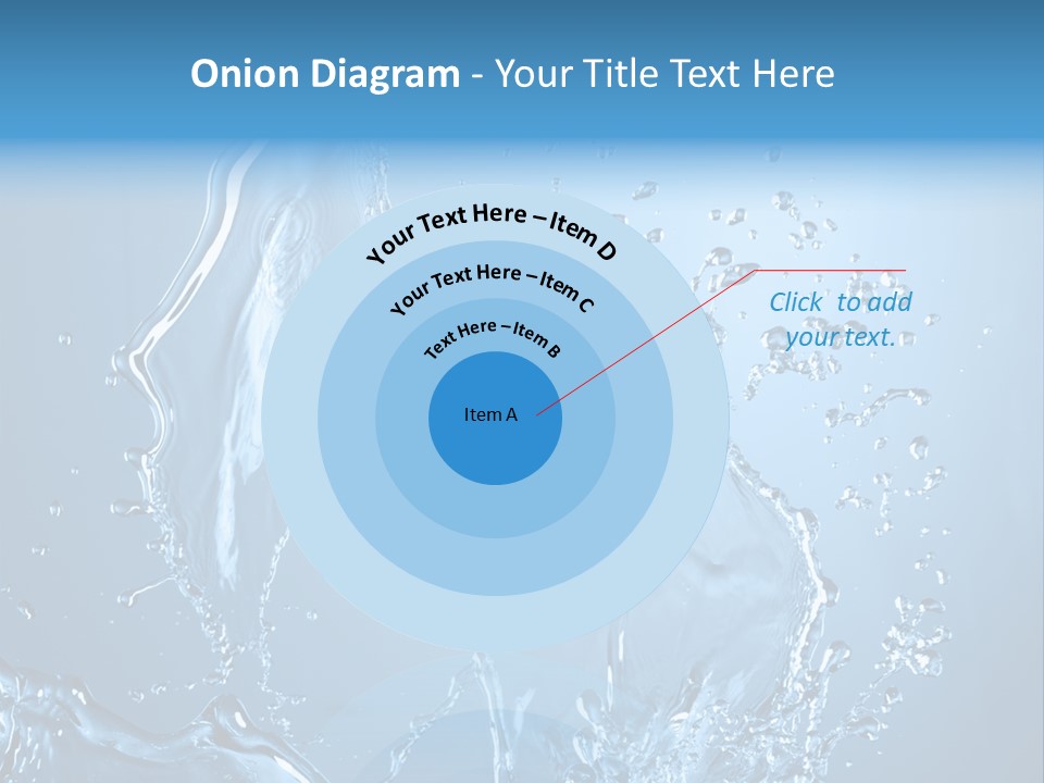 Water Splashes PowerPoint Template
