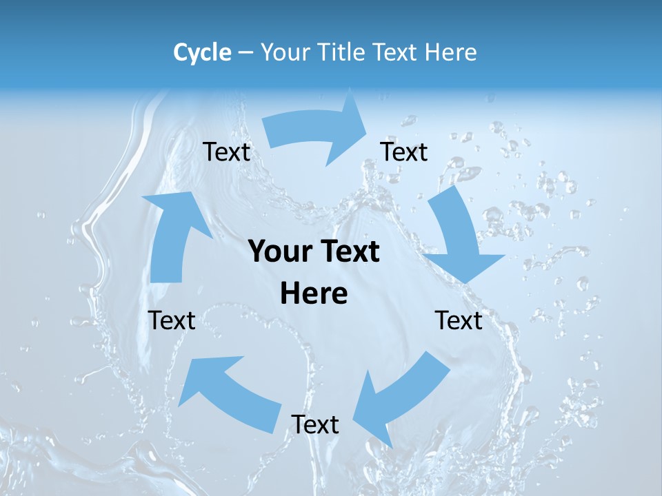 Water Splashes PowerPoint Template