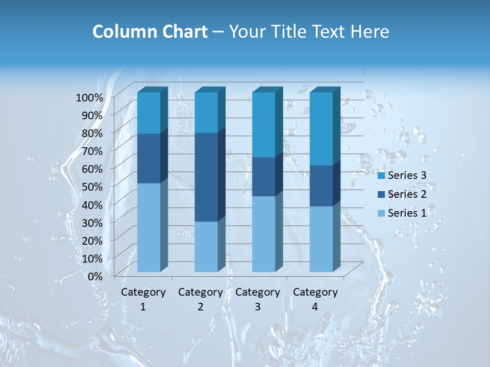 Water Splashes PowerPoint Template