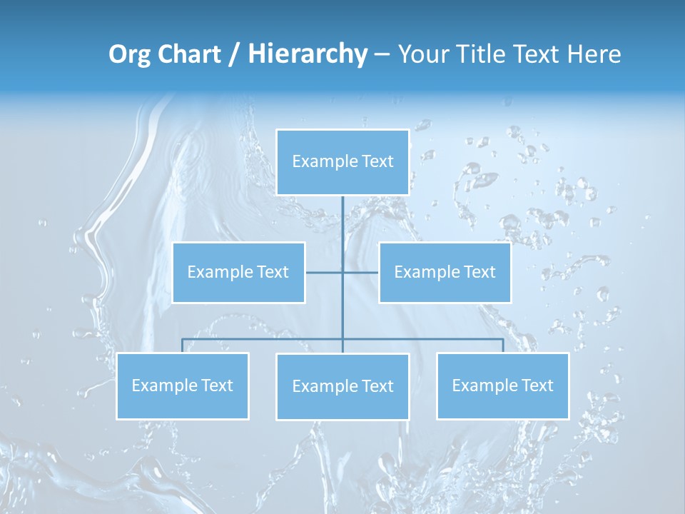 Water Splashes PowerPoint Template