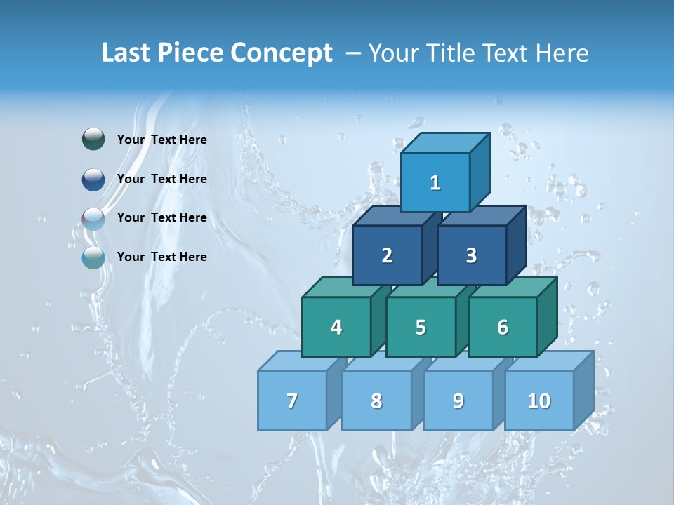 Water Splashes PowerPoint Template