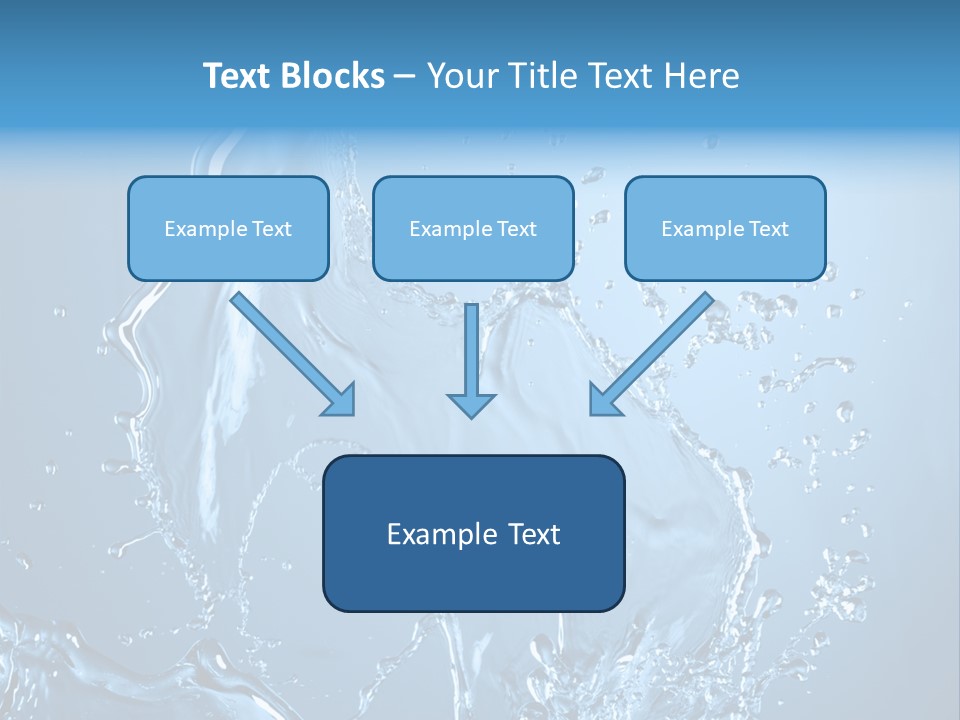Water Splashes PowerPoint Template