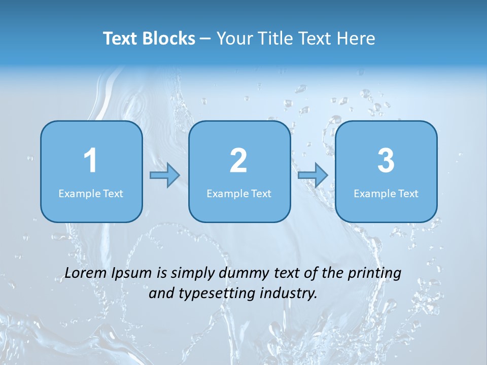 Water Splashes PowerPoint Template