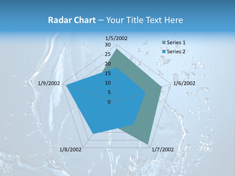 Water Splashes PowerPoint Template