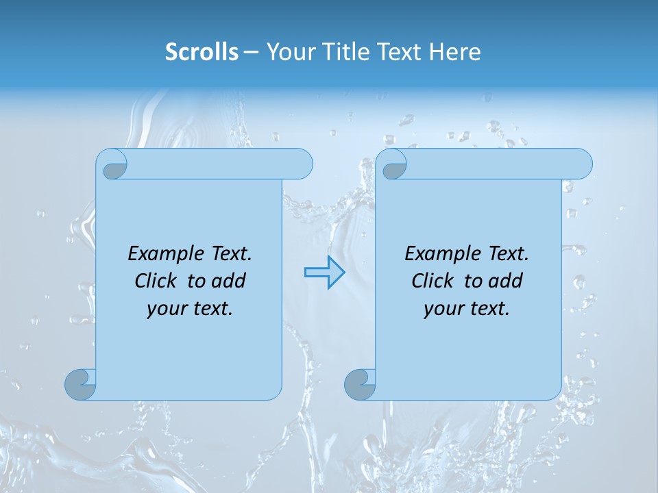 Water Splashes PowerPoint Template