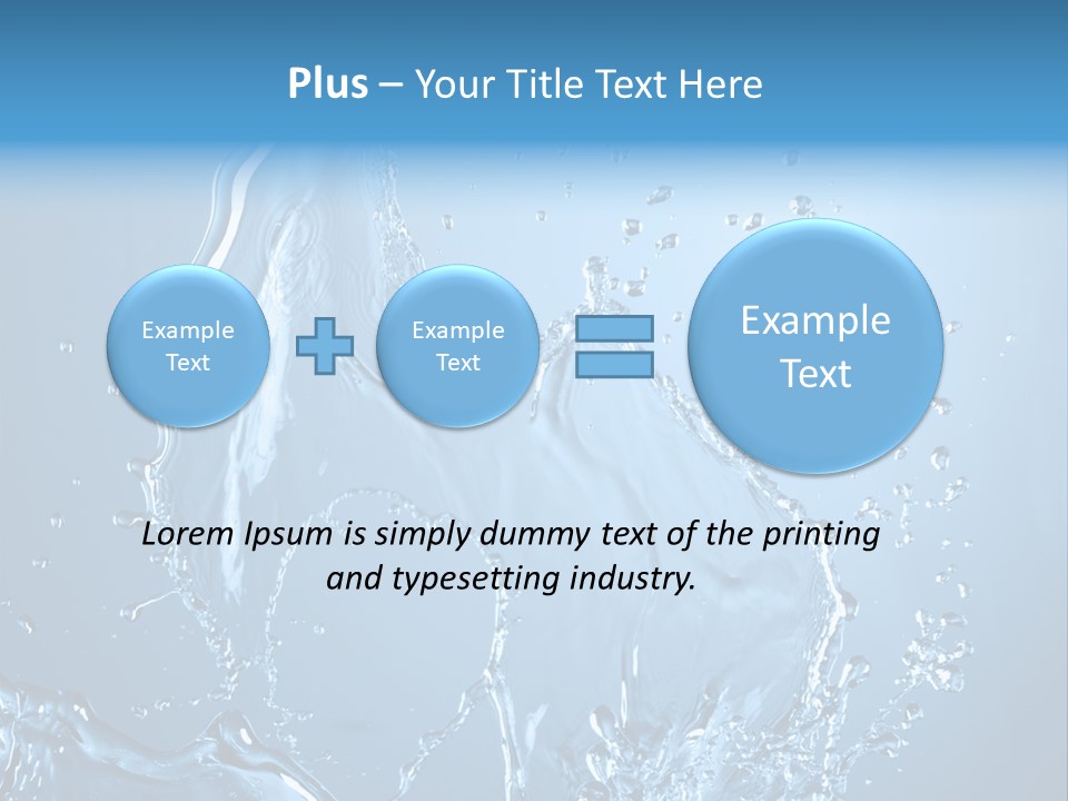 Water Splashes PowerPoint Template