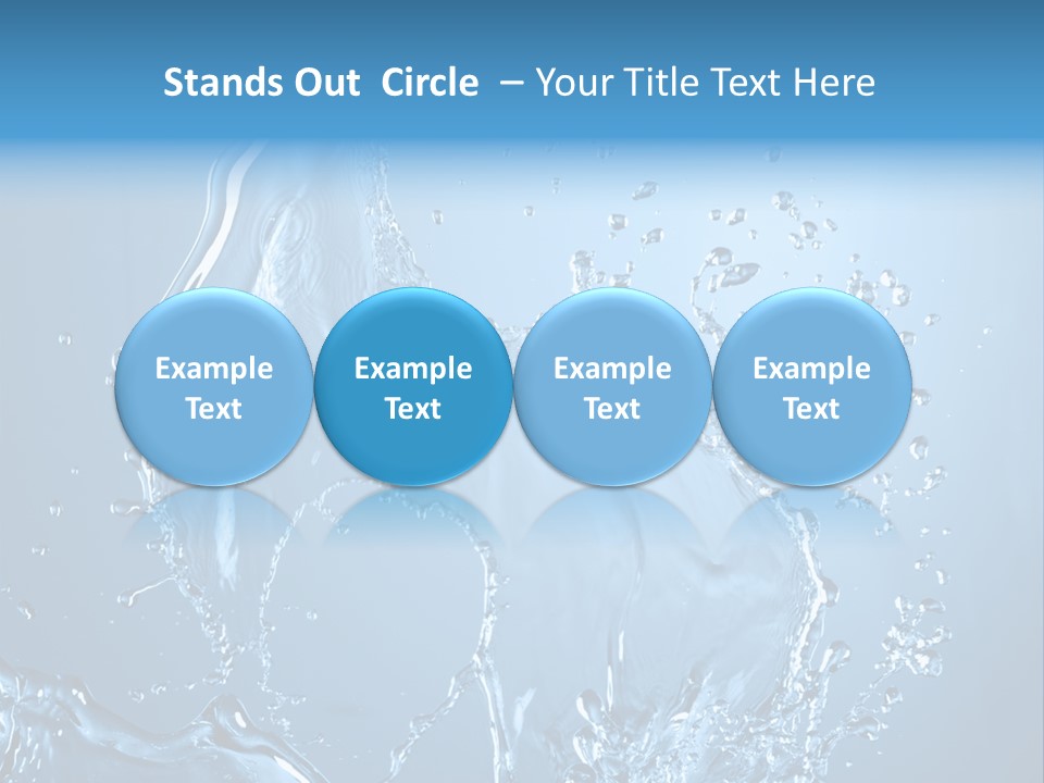 Water Splashes PowerPoint Template