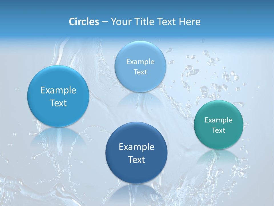 Water Splashes PowerPoint Template