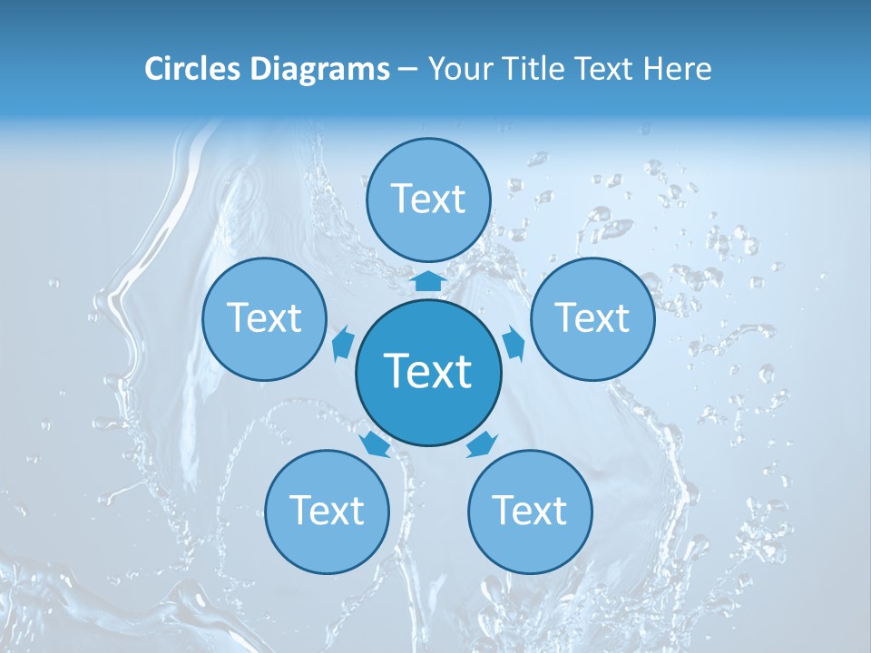 Water Splashes PowerPoint Template