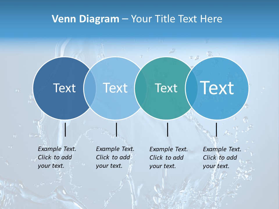 Water Splashes PowerPoint Template