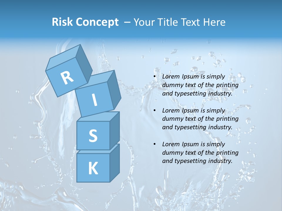 Water Splashes PowerPoint Template