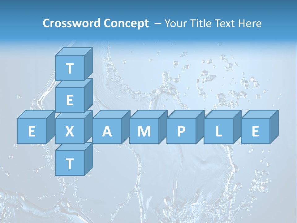 Water Splashes PowerPoint Template