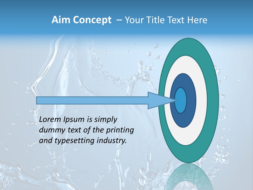 Water Splashes PowerPoint Template
