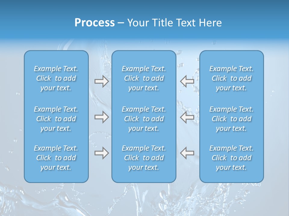 Water Splashes PowerPoint Template