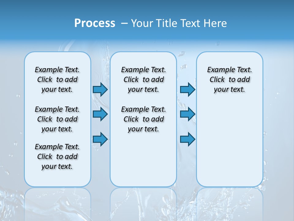 Water Splashes PowerPoint Template