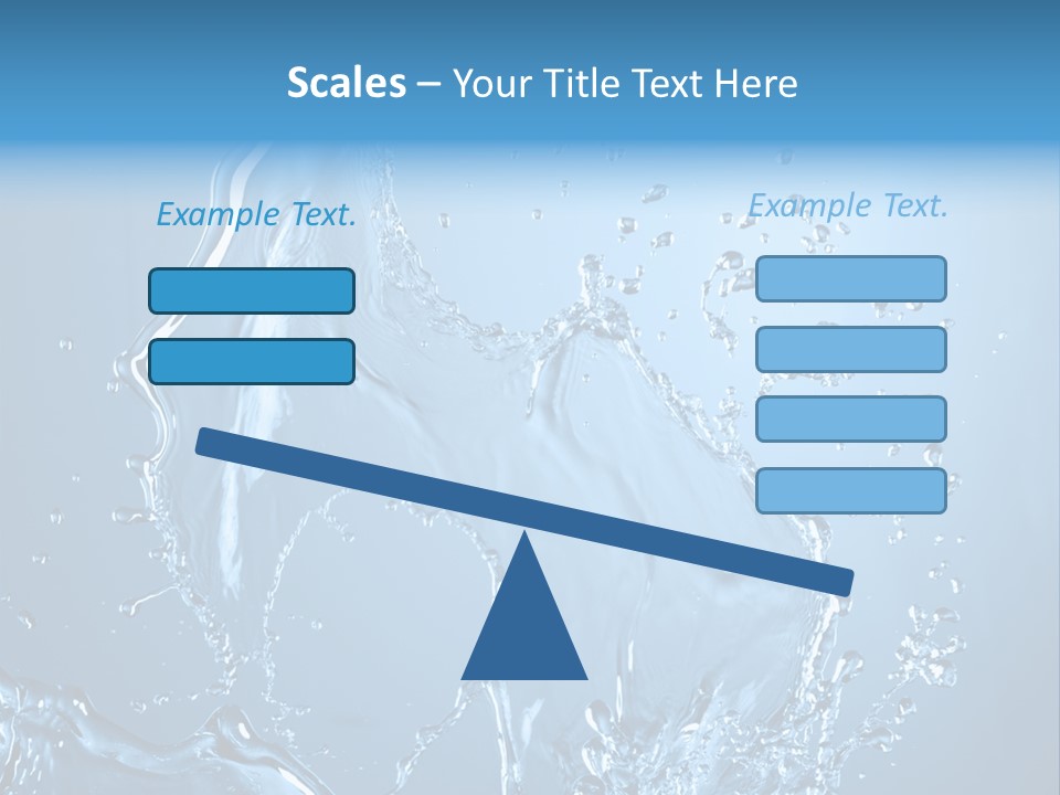 Water Splashes PowerPoint Template