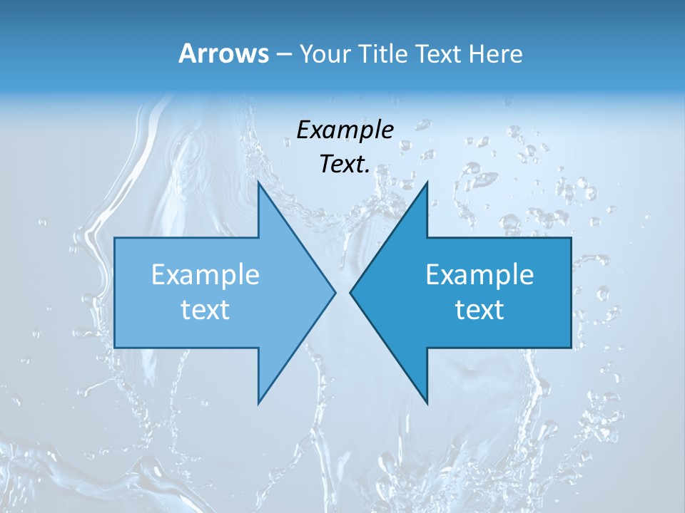 Water Splashes PowerPoint Template