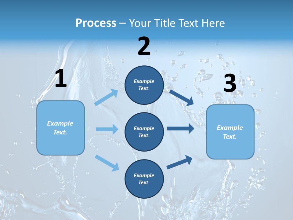 Water Splashes PowerPoint Template