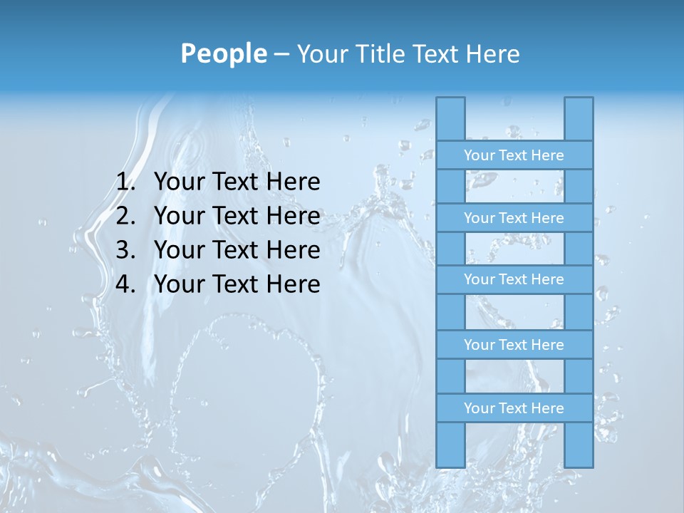 Water Splashes PowerPoint Template