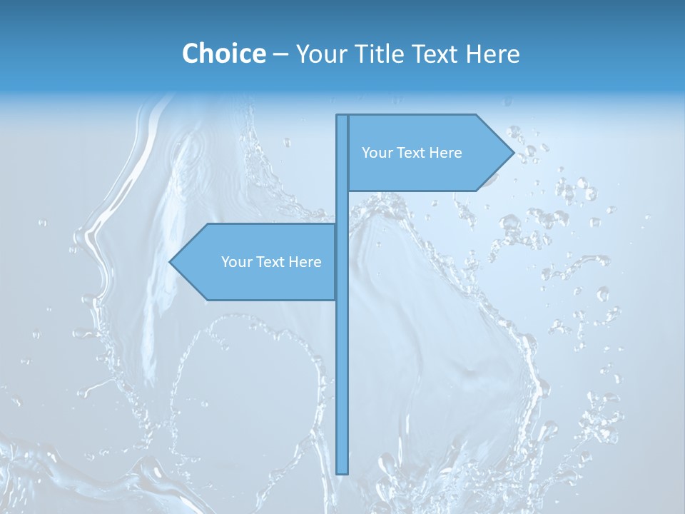 Water Splashes PowerPoint Template