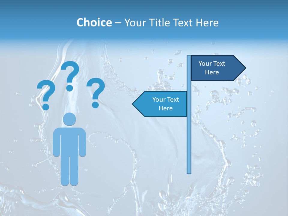 Water Splashes PowerPoint Template