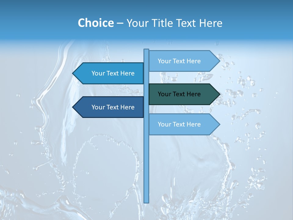 Water Splashes PowerPoint Template