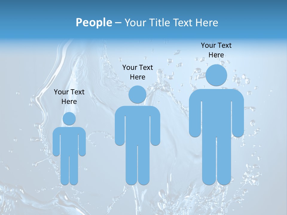 Water Splashes PowerPoint Template