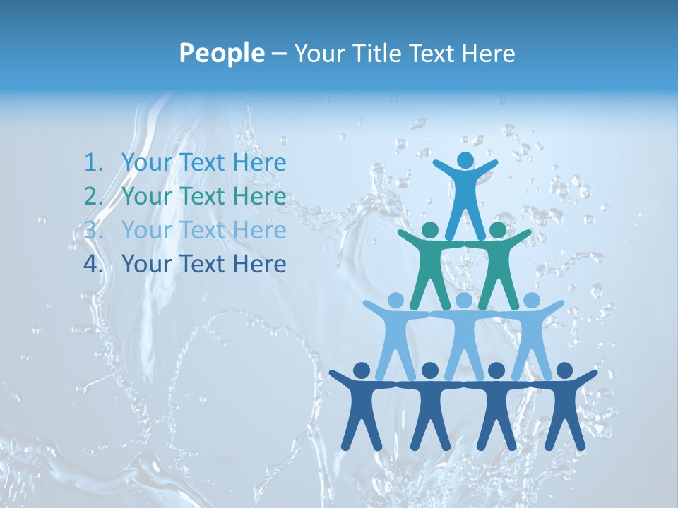 Water Splashes PowerPoint Template