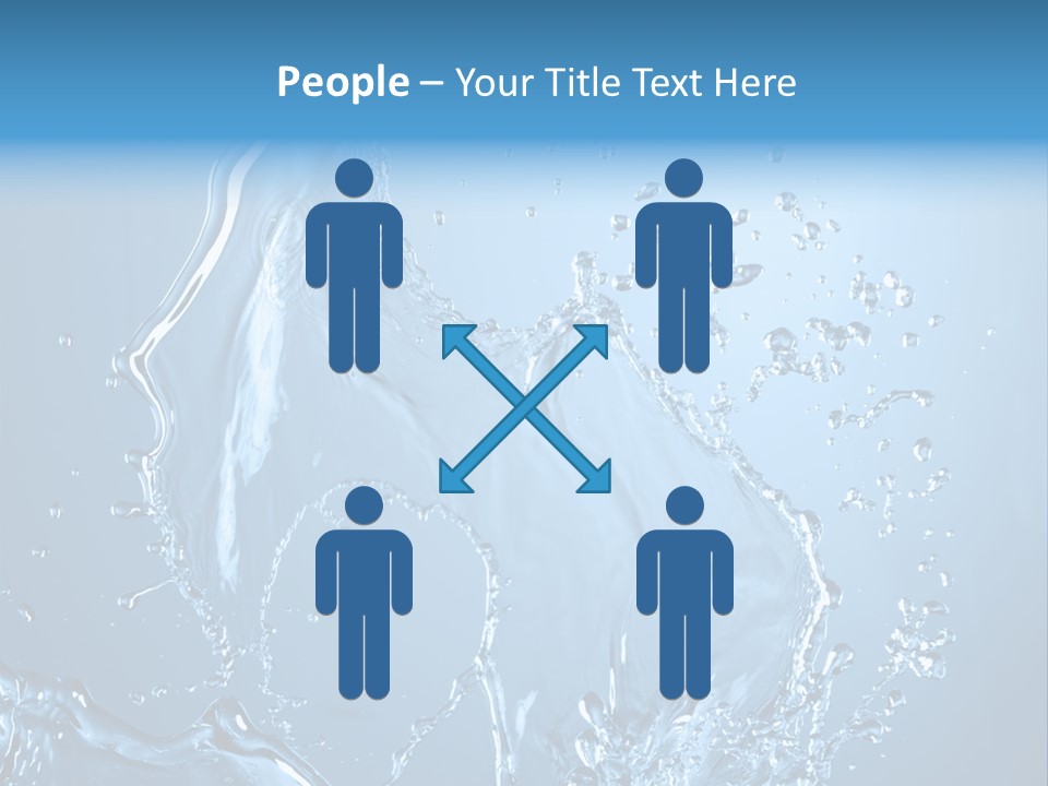 Water Splashes PowerPoint Template