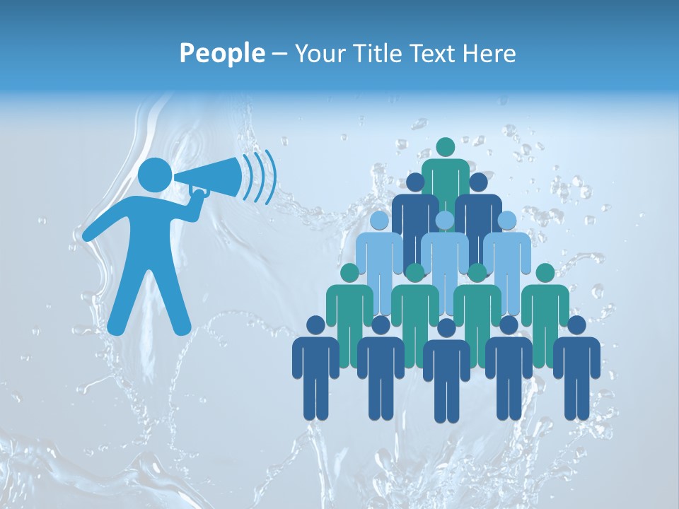 Water Splashes PowerPoint Template