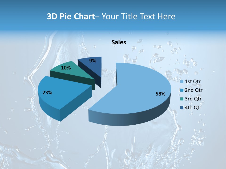 Water Splashes PowerPoint Template
