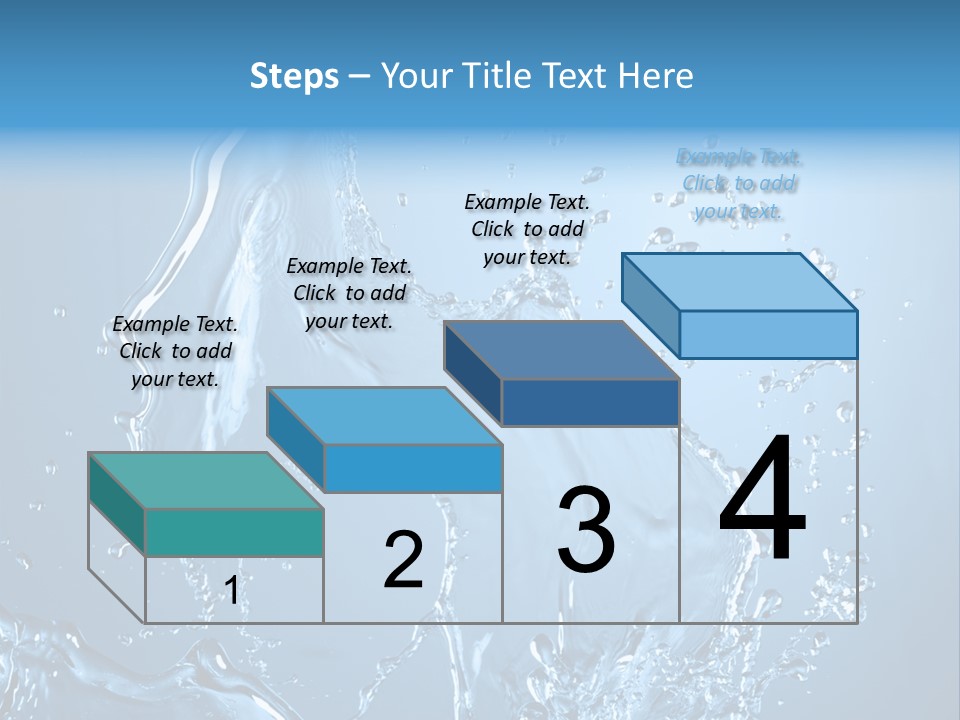 Water Splashes PowerPoint Template