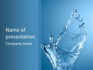 Water Splashes PowerPoint Template