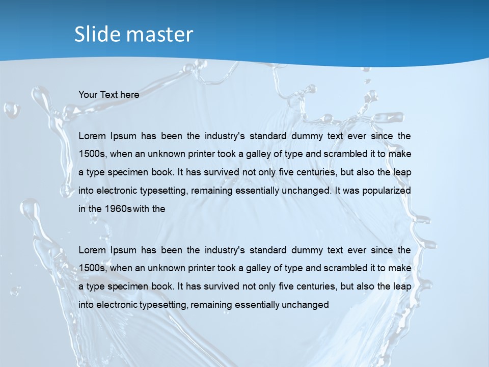 Splash PowerPoint Template