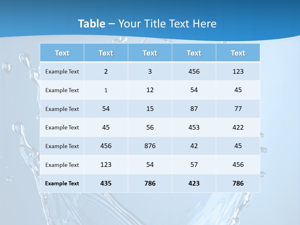 Splash PowerPoint Template