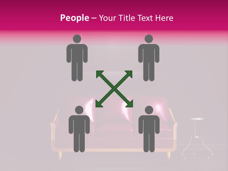 Divan Inside Grunge PowerPoint Template