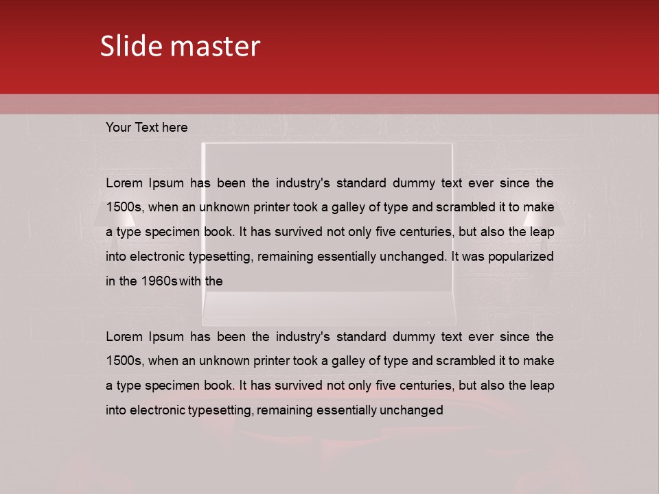 Red Couch PowerPoint Template