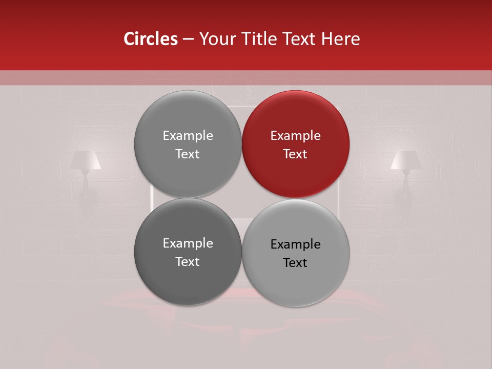 Red Couch PowerPoint Template