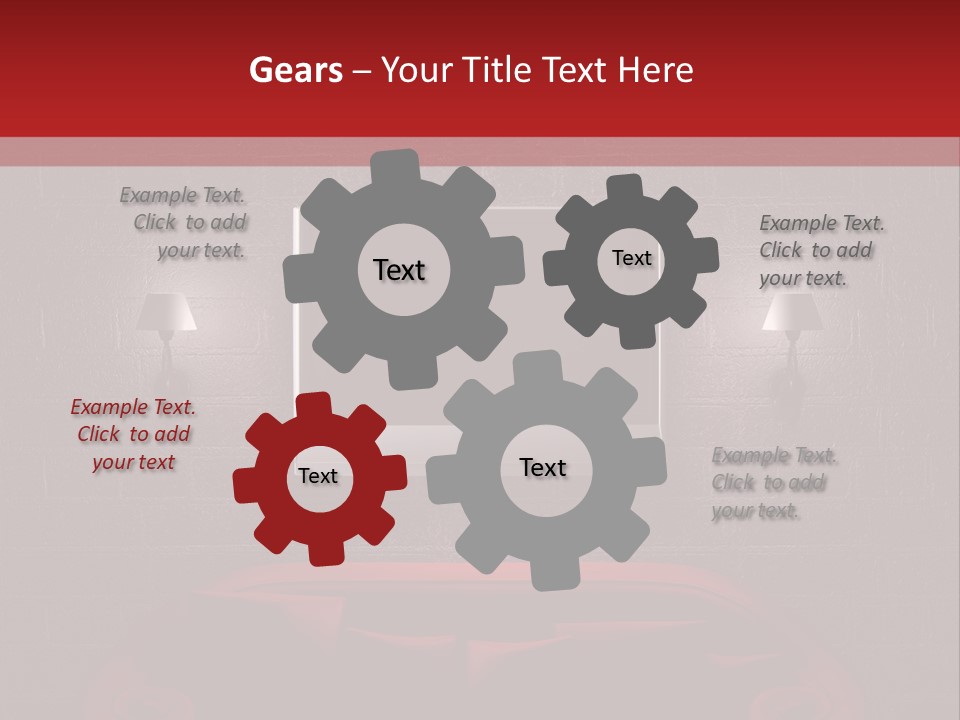 Red Couch PowerPoint Template