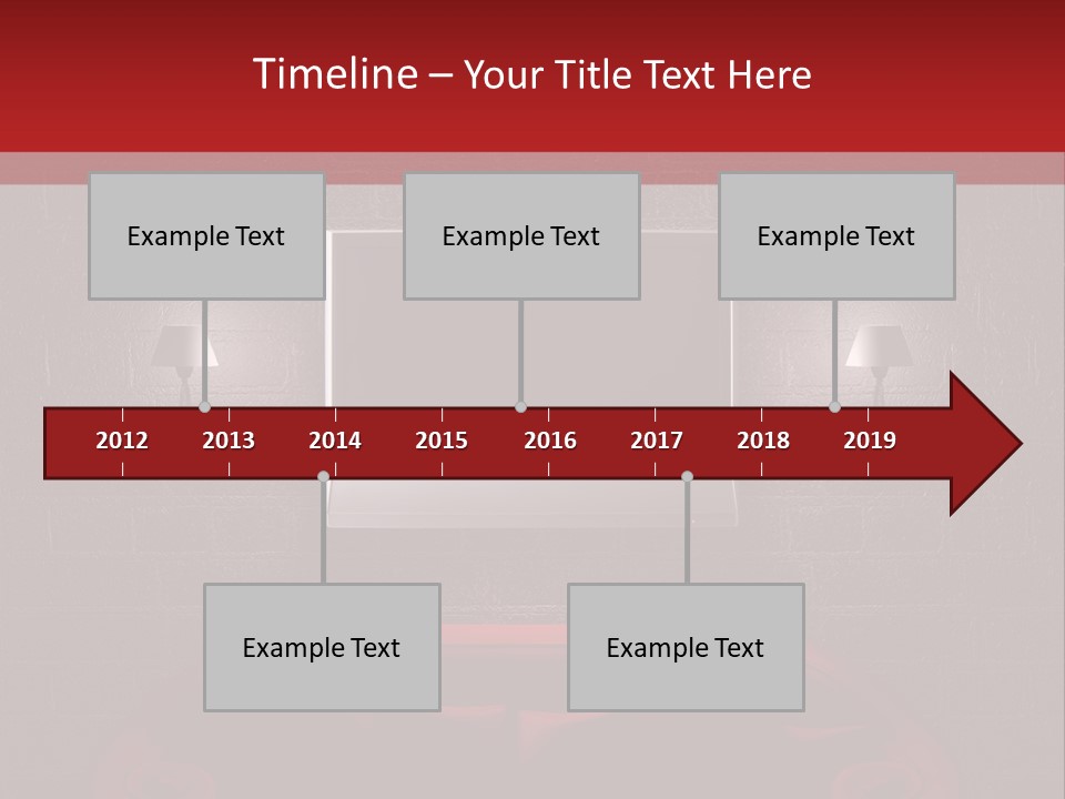 Red Couch PowerPoint Template