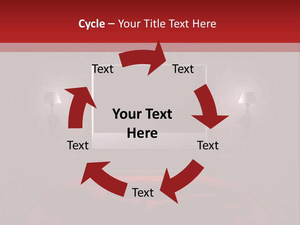 Red Couch PowerPoint Template