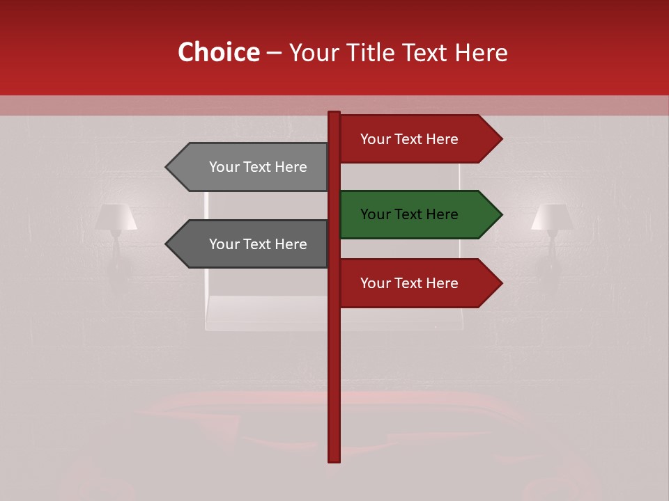 Red Couch PowerPoint Template